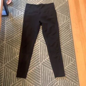 Black ribbed moto Zella leggings M LIKE NEW